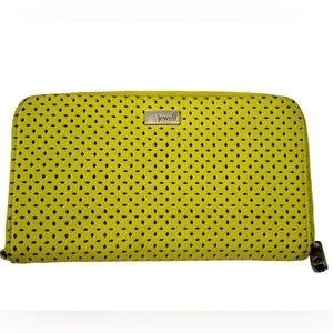 Jewell Perforated Wallet/Billfold Neon Yellow~ Can’t get it to Zip